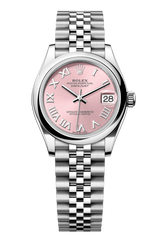 Rolex Oyster Perpetual Datejust 31 in Oystersteel features a pink dial and a Jubilee bracelet 278240-Pink 4