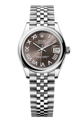 Rolex Oyster Perpetual Datejust 31 in Oystersteel features a dark grey dial and a Jubilee bracelet 278240-Grey 3