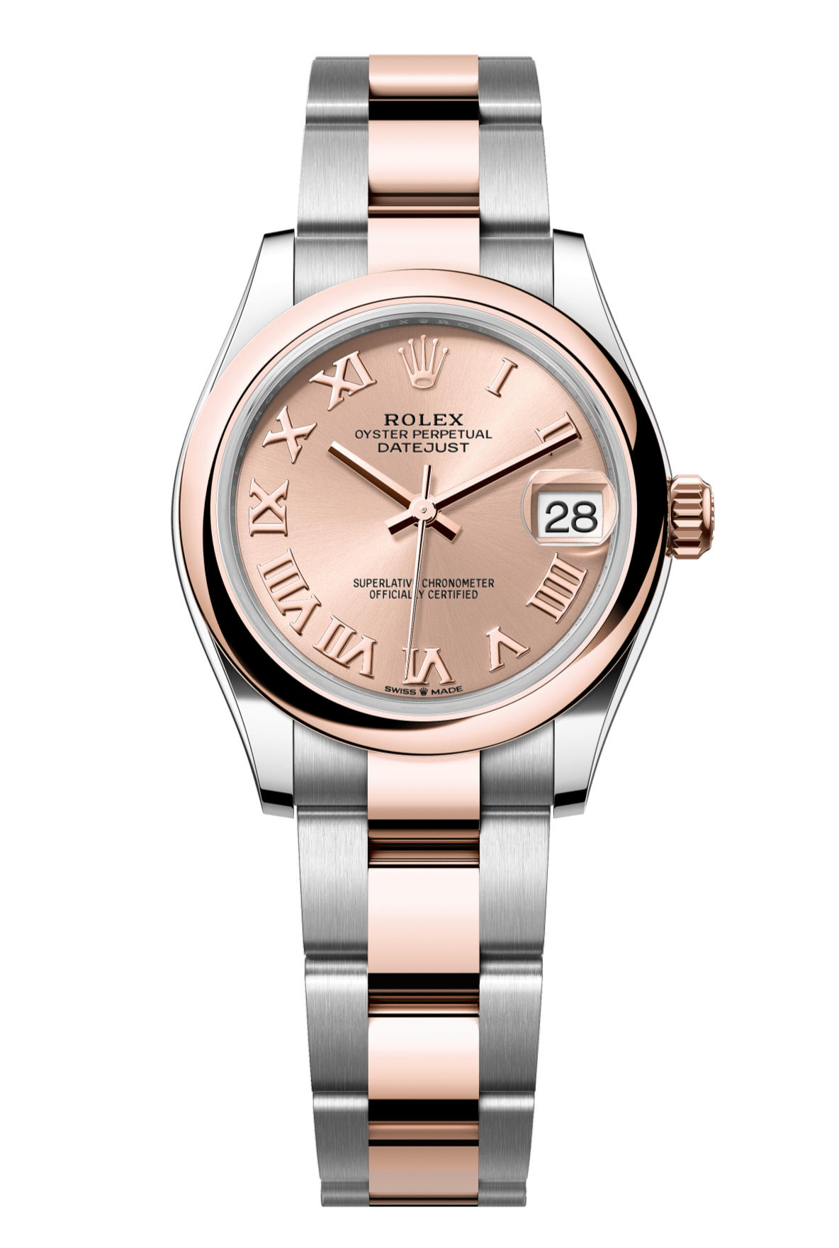 Rolex Oyster Perpetual Datejust 31 in Oystersteel and Everose gold features a rosé-colour dial and an Oyster bracelet 278241-Rose Gold 1