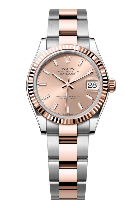 Rolex Oyster Perpetual Datejust 31 in Oystersteel and Everose gold features a rosé-colour dial and an Oyster bracelet 278271-Rose Gold 1