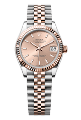 Rolex Oyster Perpetual Datejust 31 in Oystersteel and Everose gold features a rosé-colour dial and a Jubilee bracelet 278271-Rose Gold 2