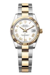 Rolex Oyster Perpetual Datejust 31 in Oystersteel and yellow gold features a white dial and an Oyster bracelet 278273-White