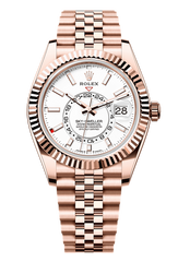 Sky-Dweller Oyster, 42 mm, Everose gold, White 336935