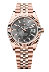 Sky-Dweller Oyster, 42 mm, Everose gold, Slate 336935