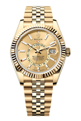 Sky-Dweller Oyster, 42 mm, yellow gold, Champagne 336938