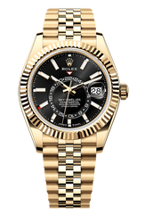 Sky-Dweller Oyster, 42 mm, yellow gold, Black 336938