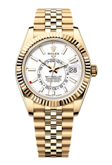 Sky-Dweller Oyster, 42 mm, yellow gold, White 336938