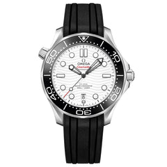 OMEGA Seamaster Diver 300M Co-Axial Master Chronometer White Dial Black