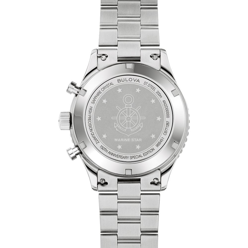 Bulova Stainless Steel Heritage Mens Watch Watch 98B451