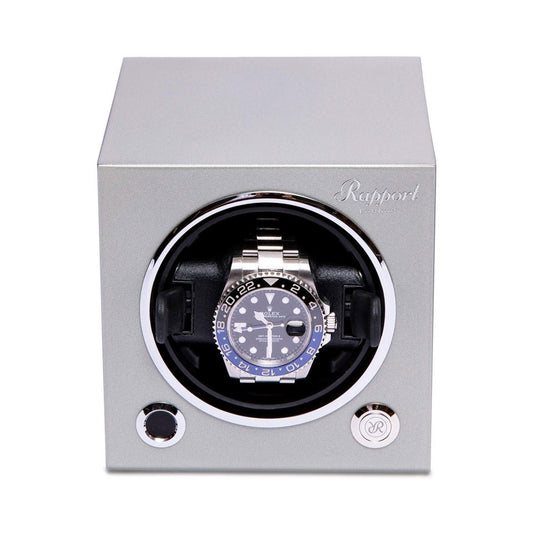 Evo Single Watch Winder - Platinum Silver EVO45