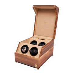 Perpetua III Quad Watch Winder - Walnut W584