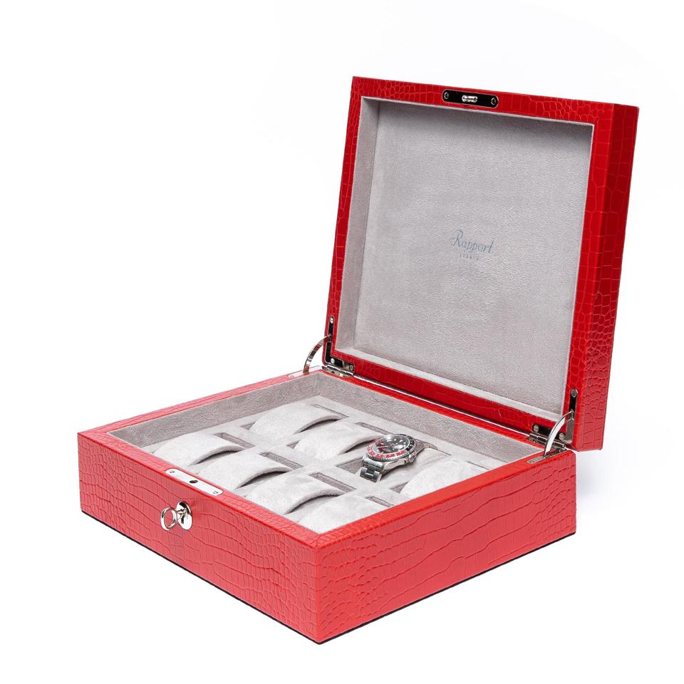 Brompton Eight Watch Box - Red L267