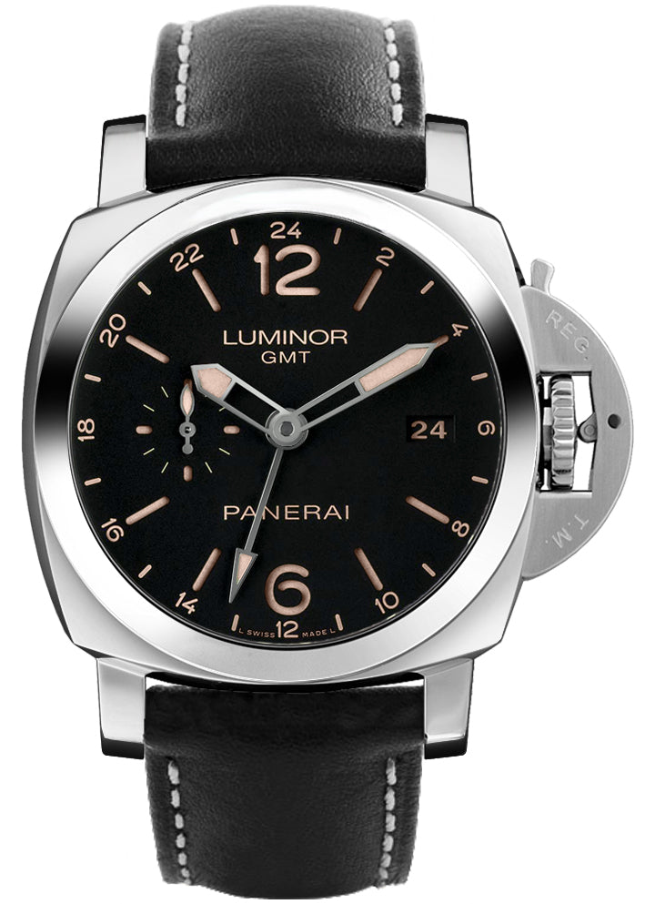 PANERAI LUMINOR 1950 3 DAYS GMT 24H ACCIAIO MEN'S AUTOMATIC WATCH