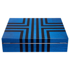 Labyrinth Ten Watch Box - Blue L440