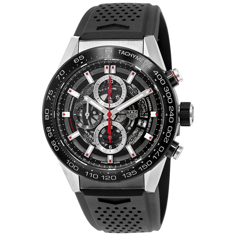 Tag Heuer Carrera Chrono auto skeleton Preowned Watch CBG2A10