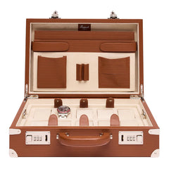 Nova Ten Watch Briefcase - Tan D345