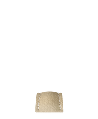 Cream Rubberised Leather (Togo) Signature Strap