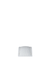 White Rubberised Leather (Togo) Signature Strap