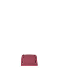 Wine Red Rubberised Leather (Smooth) Slim Strap