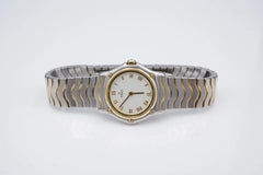 Ebel Classic Sport Wave White Dial 23mm 2-Tone SS 18k Bracelet 18113665
