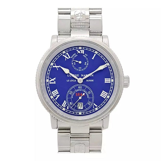 Ulysse Nardin Marine Chronometer 263-22 Automatic Blue Dial Bracelet Mens Watch