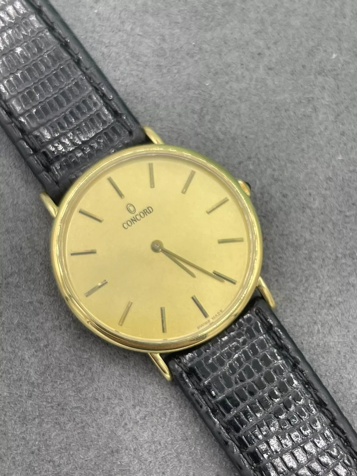 vintage concord watch yellow gold 18k 58-c6-218