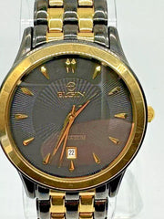 Vintage Elgin Ultra Slim Watch FG126 097 VJ32 | Black and Gold