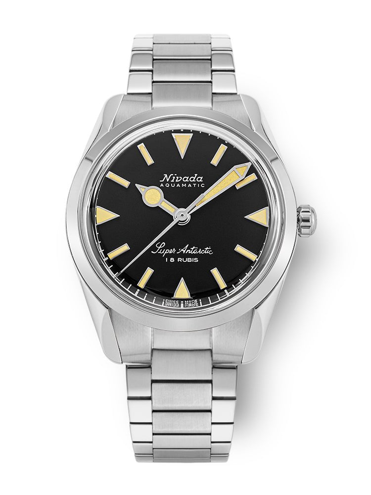 Nivada Super Antarctic 35Mm - Black Beige Luminova 35013M20