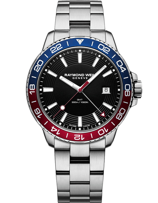 Tango 300 Men's Quartz GMT Blue Red Diver Watch, 42mm 8280-ST3-20001