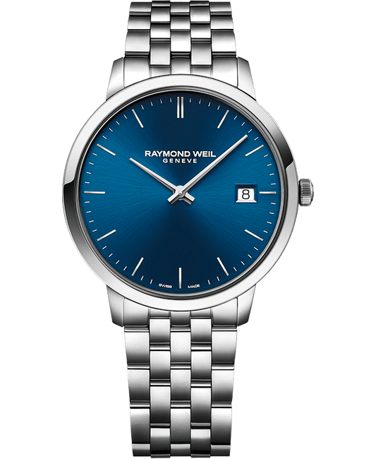 Toccata Men's Classic Steel Blue Dial Quartz Watch, 42mm 5585-ST-50001