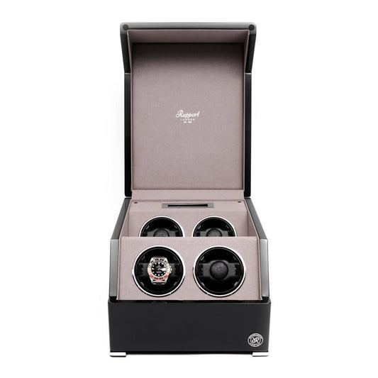 Perpetua III Quad Watch Winder - Black W574