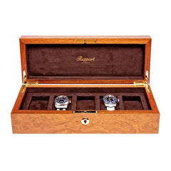 Heritage Five Watch box -  Burr Walnut L274