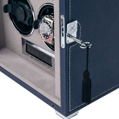 Quantum Quad Watch Winder - Navy W634