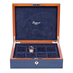 Heritage Chroma Eight Watch Box - Blue L403