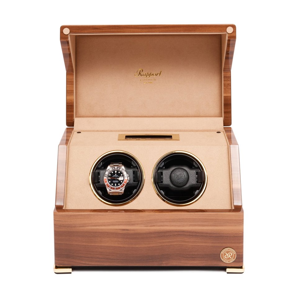 Perpetua III Duo Watch Winder - Walnut W582