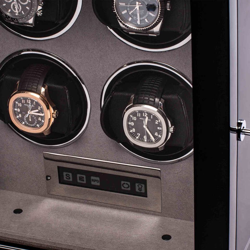 Formula Quad Watch Winder - Black W554