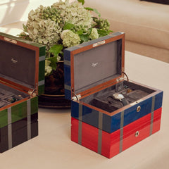 Carnaby Watch and Jewellery Box - Blue J166