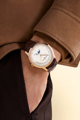 Patrimony moon phase retrograde date 4010U/000R-B329 42.5 mm Pink Gold