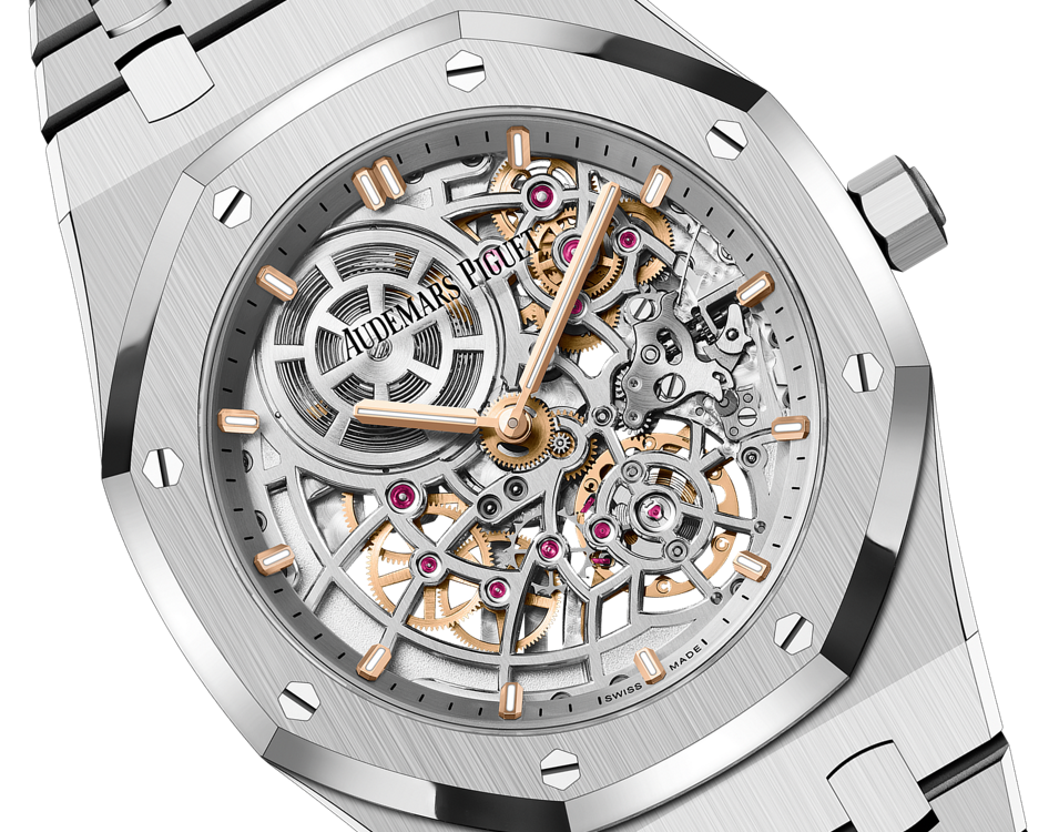 Audemars Piguet Royal Oak"Jumbo" Extra-Thin Openworked "50th Anniversary" 16204ST.OO.1240ST.01