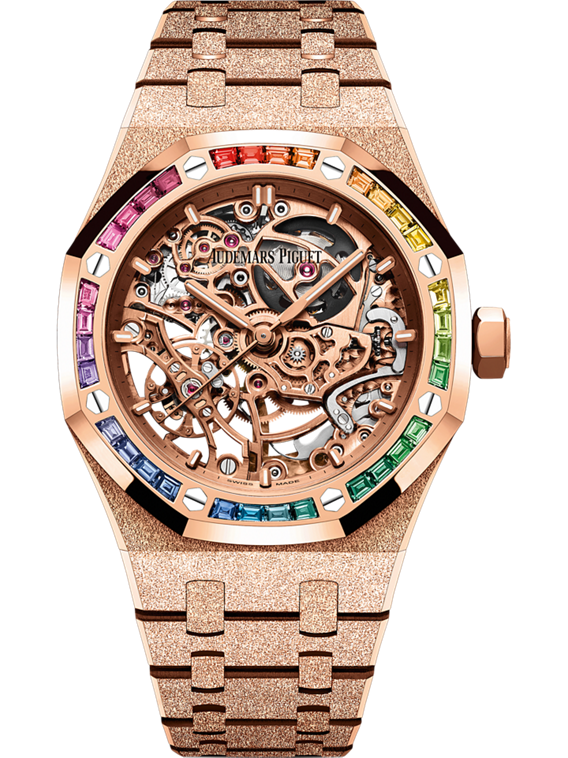 Audemars Piguet Royal OakFrosted Gold Double Balance Wheel Openworked 15468OR.YG.1259OR.01-B