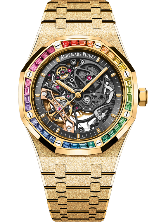 Audemars Piguet Royal OakFrosted Gold Double Balance Wheel Openworked 15412BA.YG.1224BA.01-B