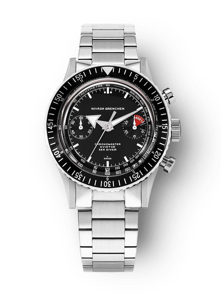 Nivada White Broad Arrow Inter.Bezel - Manual 86007WM20LC