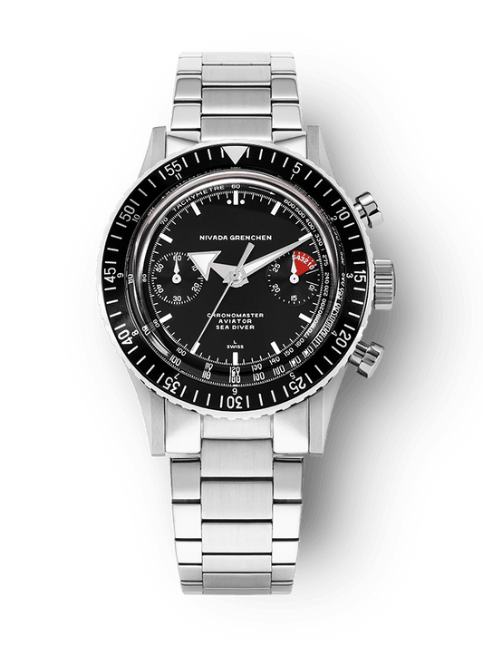 Nivada White Broad Arrow Inter.Bezel - Manual 86007WM20LC