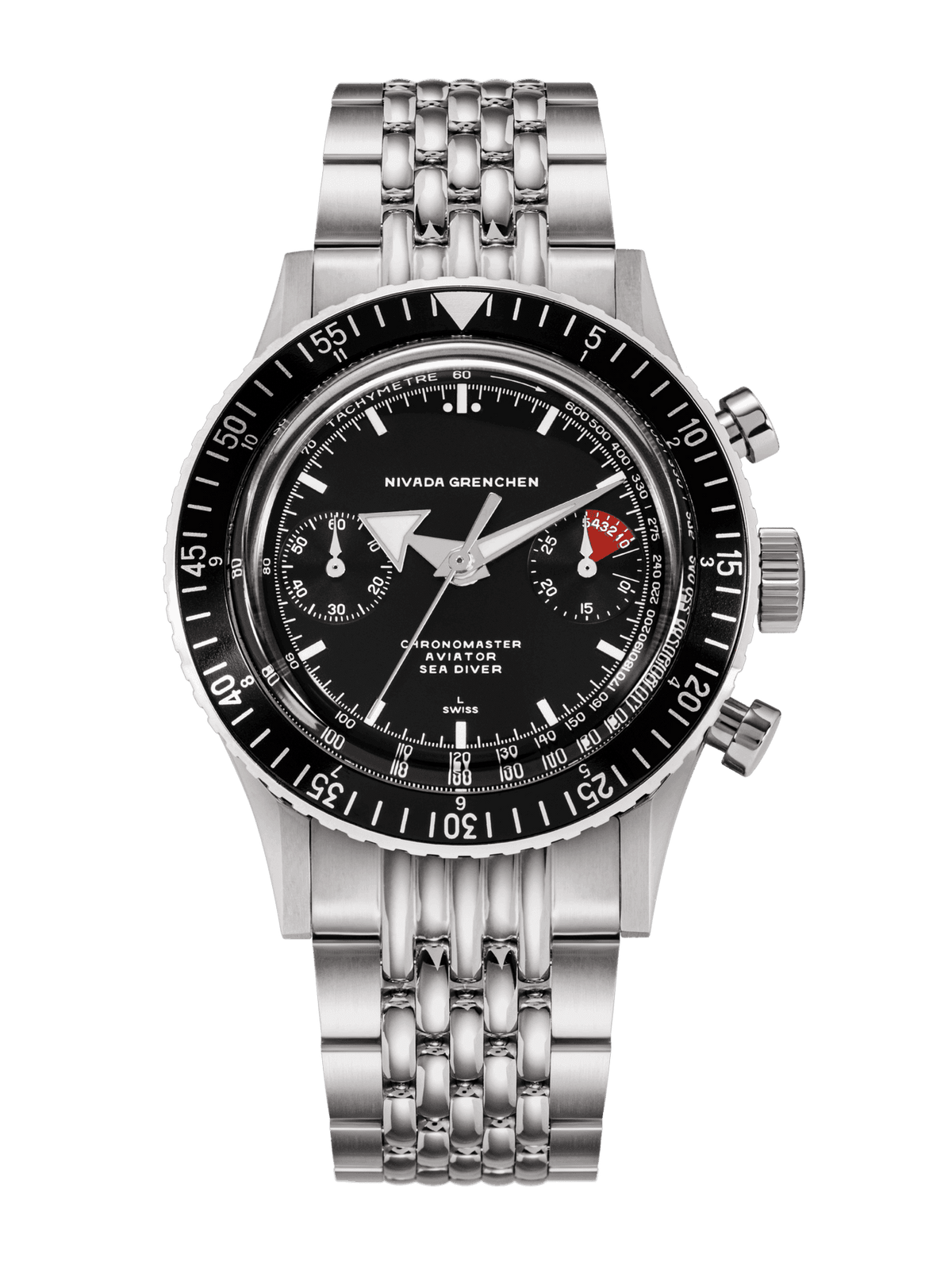 White Broad Arrow Inter.Bezel 38mm - Manual 86007WM04LC