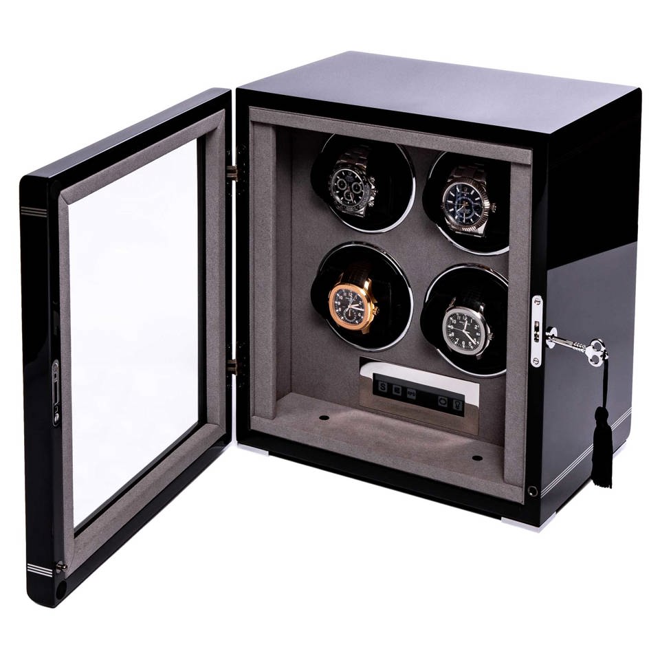 Formula Quad Watch Winder - Black W554