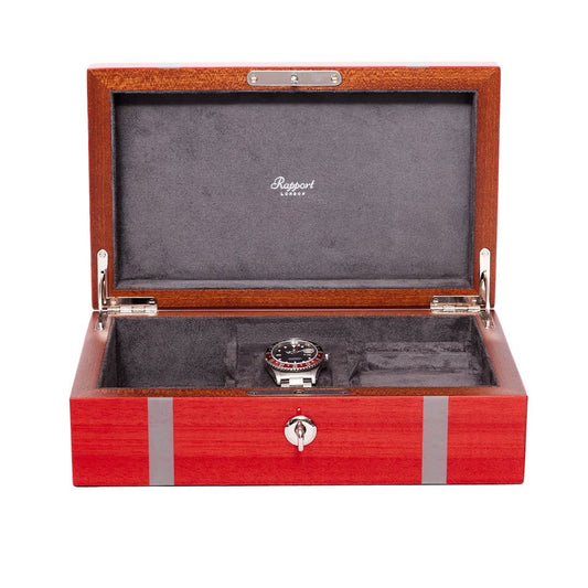 Carnaby Watch and Jewellery Box - Red J167