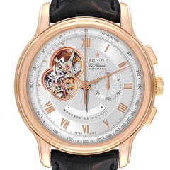 Zenith Chronomaster XXT Open Rose Gold Mens Watch 18.1260.4021 Box Papers