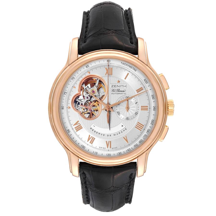 Zenith Chronomaster XXT Open Rose Gold Mens Watch 18.1260.4021 Box Papers